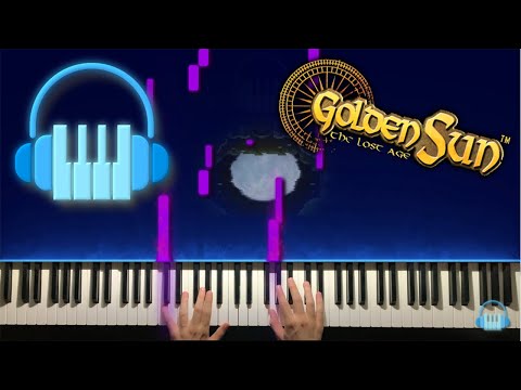 A Full Moon in Garoh, Golden Sun - Piano Visualized