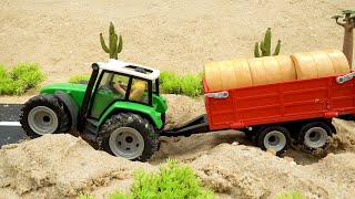 Police Rescue Mission for Tractor and Garbage Truck Stuck in Mud | Toy Cars for Kids | BIBO TOYS