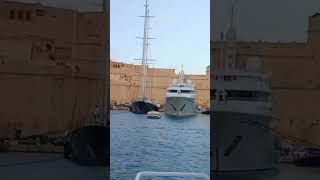 #5205 TRAVEL TIME - Ferry Ride & The Sailing of Seven Seas Voyager (P6), Valletta, Malta, Europe