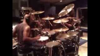 Raven Lord (Mystic Prophecy) at Studio/ Drumcam