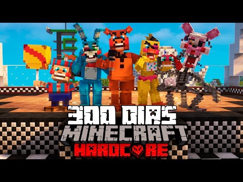 Sobreviví 300 días En Un Apocalipsis de FIVE NIGHTS AT FREDDY'S En Minecraft HARDCORE... Esto pasó