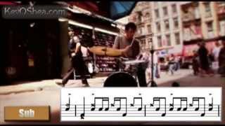 Jojo Mayer Secret Weapons DVD - Street Beats 02 Transcription