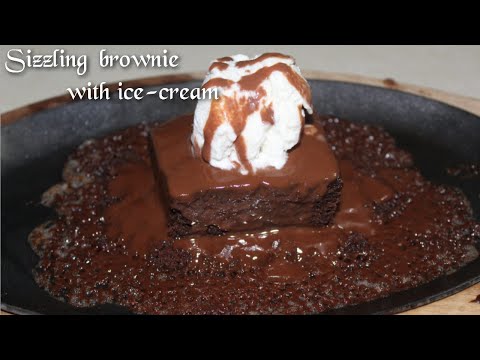Sizzling Brownie With Ice cream / સીઝલિંગ બ્રાઉની વીથ આઈસક્રીમ 😋😋