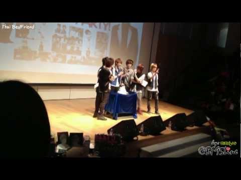 [FanCam] 120421 YM & KM Birthday Party! - Funny Moment with Birthday Cake