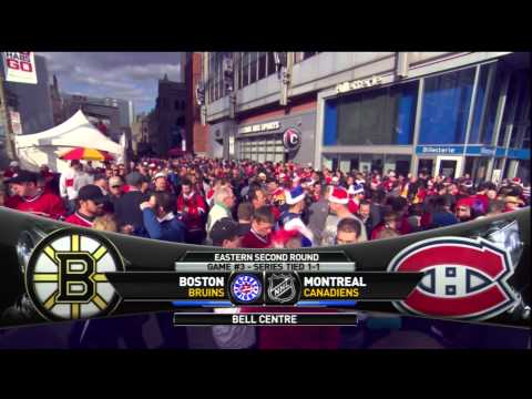 CBC & Bell Centre intro G# 3 - 2014 2nd Round: Montréal v. Boston