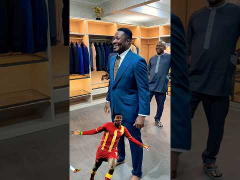 Asamoah Gyan is getting prepared for the World Cup Sports Studio analysis🇬🇭⚽❤️ ￼
