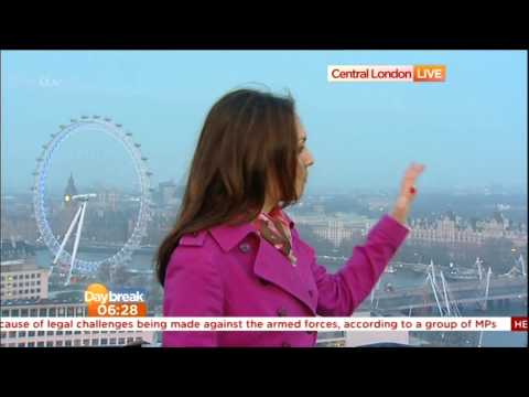 LAURA TOBIN  itv Daybreak Weather   02 April 2014