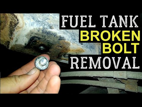 BROKEN FUEL TANK STRAP BOLT Easy EXTRACTION  | NISSAN TITAN