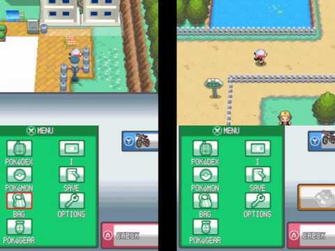 Pokemon HeartGold - Route 35 Tweaking (Biking vs Running)