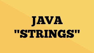 Java String - Explained | String Tutorial in Java | Java9s.com