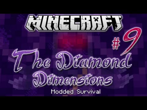 "NEW HOUSE" | Diamond Dimensions Modded Survival #9 | Minecraft