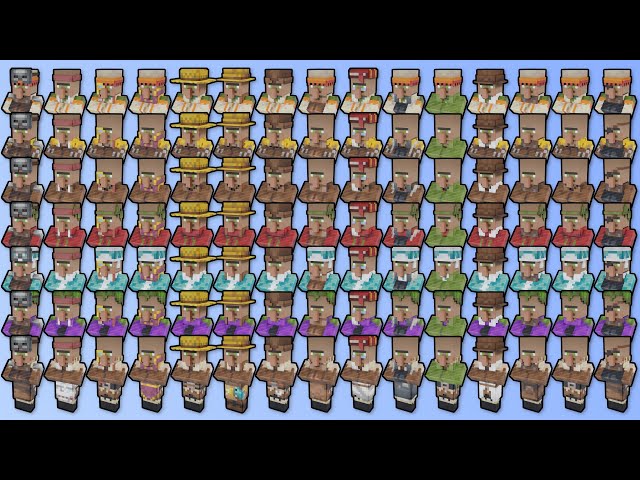 Villager Mob Statues Minecraft Map