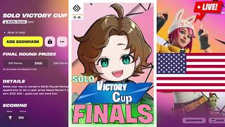 🔴決勝🇺🇸アメリカ西 SOLO VICTORY CUP FINALS NAW | FORTNITE LIVE  フォートナイト ライブ