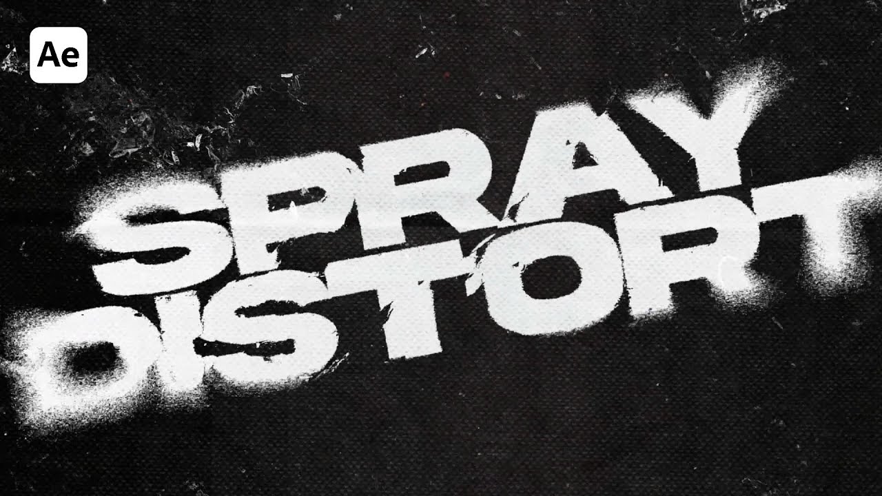 Easily CREATE this Amazing SPRAY DISTORT Effect in After Effects!
