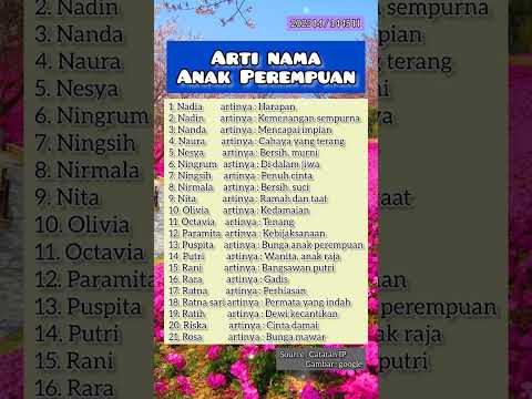 Arti nama untuk anak perempuan, yuk cek! #shorts #namaanak #anakperempuan #artinama #girl #perempuan