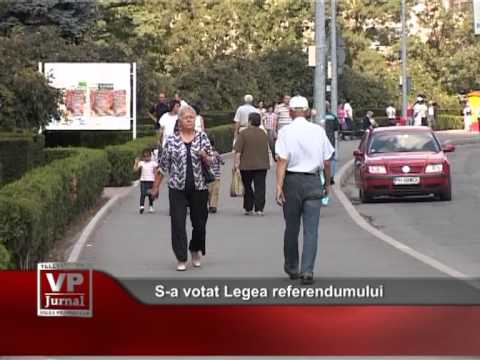 S-a votat Legea referendumului
