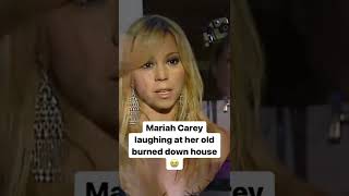 mariah carey laughs at her old burned down house #shorts