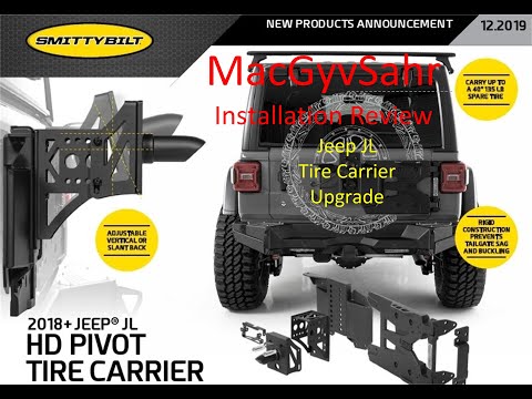 Jeep JL Smittybilt Pivot Tire Carrier Installation Review