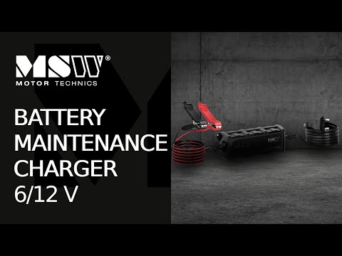 video - Battery Maintenance Charger - 6/12 V - 1 A - 4-120 Ah