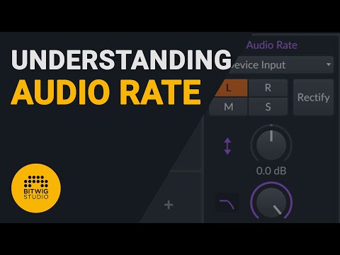 How to use the Bitwig Audio Rate device tutorial