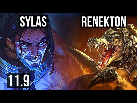 SYLAS vs RENEKTON (TOP) | Rank 2 Sylas, Rank 8, 8/4/12, Dominating | NA Challenger | v11.9