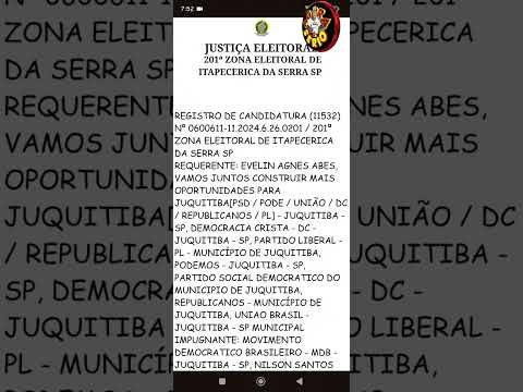 EVELIN AGUARDA JULGAMENTO DA JUSTIÇA ELEITORAL 2024.