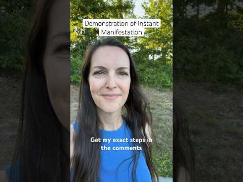 Demonstration of Instant Manifestation! #manifesteasily