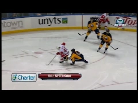 Darren Helm Spinning Backhand Goal against Buffalo 11/24/13