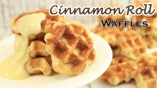 Cinnamon Roll Waffles I leckere Zimtwaffeln