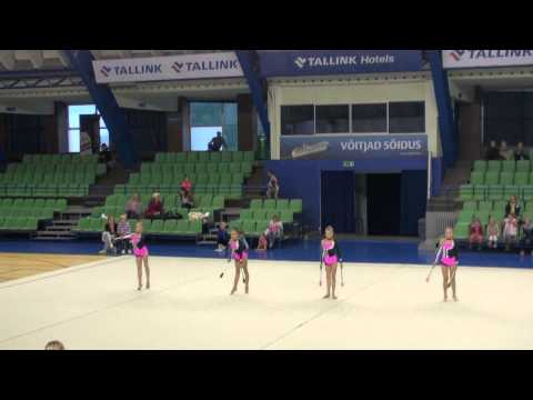 sillamäe sk kalev  Tallinna MV 2012 iluvõimlemise rühm lasteklass