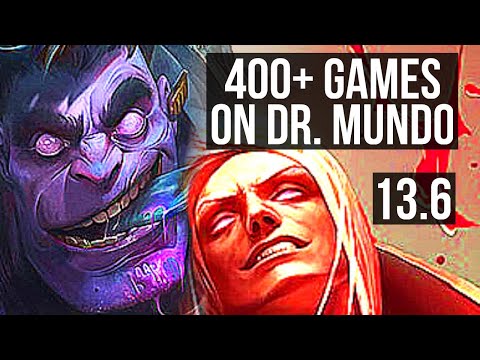 DR. MUNDO vs VLADIMIR (TOP) | Rank 1 Mundo, 8/1/4, 1.7M mastery, Legendary | TR Challenger | 13.6