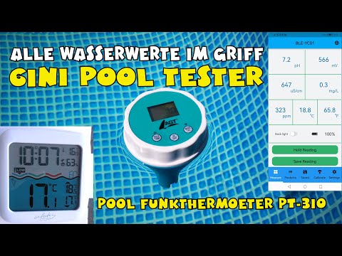 AGT 6in1 Pool Tester Chlor/PH... Smart + PT-310 Poolthermometer