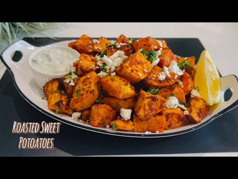 Best Ever Roasted Sweet Potatoes with Feta Cheese...Easy and Savory Recipe