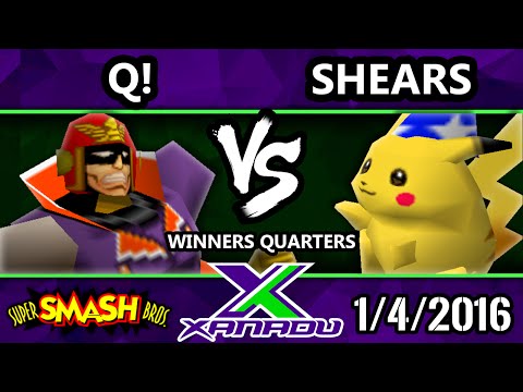S@X 131 - Shears (Pikachu) Vs. Q! (Captain Falcon) SSB64 WQ - Smash 64 Super Smash Bros.