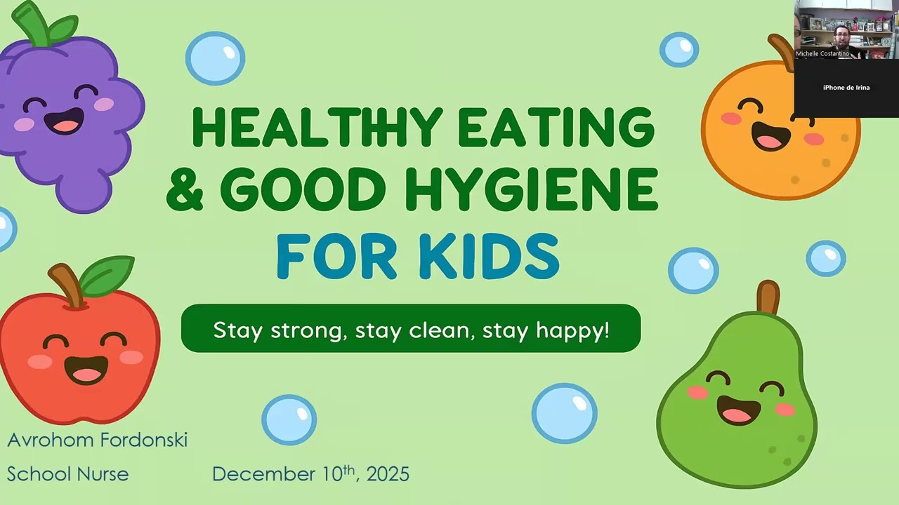 December 2025 Parent Training   Personal Hygiene Tips for Preschoolers
