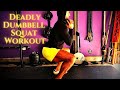 🦵 Deadly Dumbbell Squat Workout | BJ Gaddour Home Leg Day Exercises