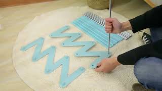 Botník / organizér s policami - šedý (skladací regál)