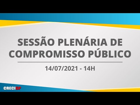14/07/2021 - 14h00 - Plenária de Compromisso