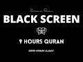 9 Hours Quran Beautiful Recitation Sheikh Mishary Alafasy Black Screen I Sleep Relaxation Studying