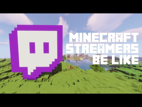 Minecraft Streamers Be Like