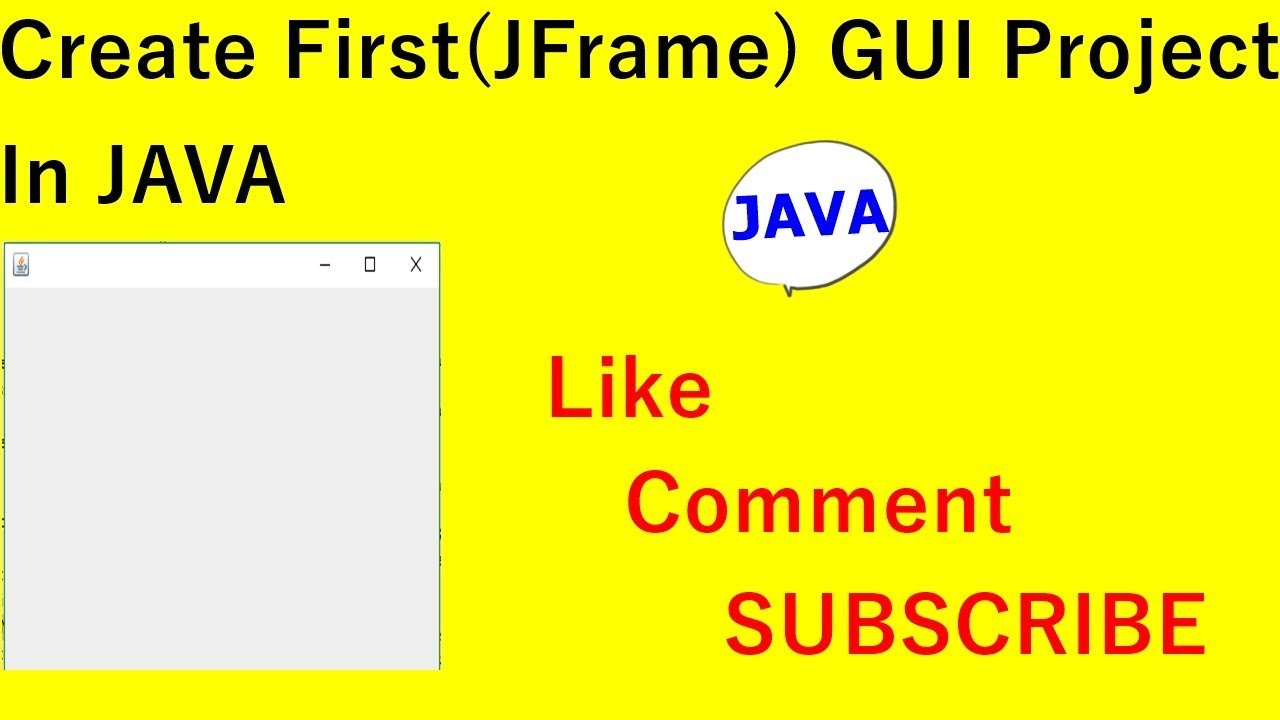 how to create java gui project
