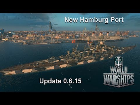World of Warships - New Hamburg port showing