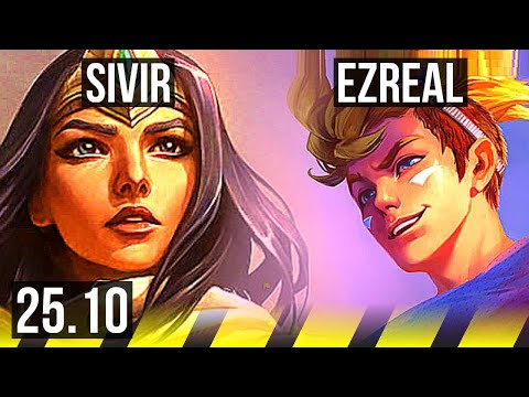 SIVIR & Pyke vs EZREAL & Rakan (ADC) | 50k DMG | KR Master | 25.10
