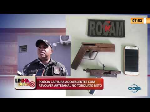 LINHA DE FOGO 21 03 2020 POLíCIA CAPTURA ADOLESCENTES COM REVOLVER ARTESANAL NO TORQUATO NETO