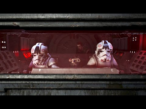 AT-AT walker assault on Kashyyyk scene- Star Wars Jedi: Fallen Order