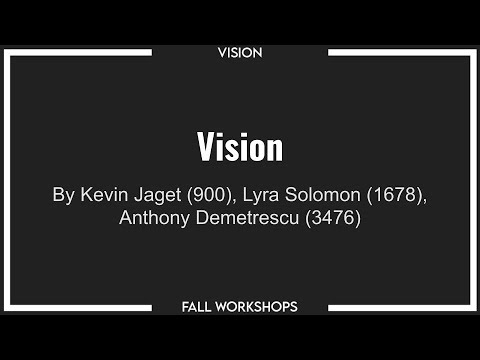 Fall Workshops 2020 - Vision