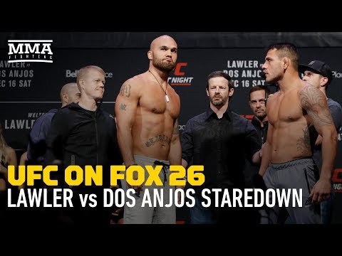 UFC on FOX 26: Robbie Lawler vs. Rafael dos Anjos Staredown - MMA Fighting