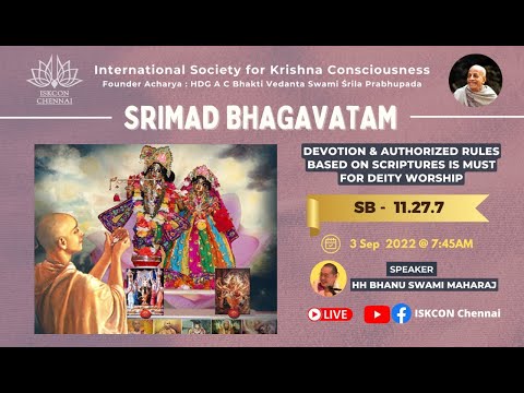 SB_11.27.7 - Devotion & authorized rules based on scriptures are must for deity worship !