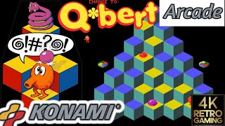 Q*Bert Arcade ( Konami 1983 ) 4k Gameplay