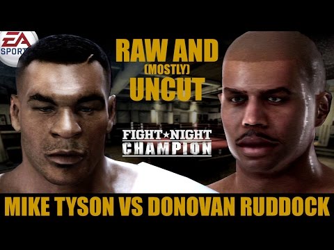 Mike Tyson vs Donovan Ruddock ★ Tyson Raw And [Mostly] Uncut ★ Full Fight Night Champion Simulation